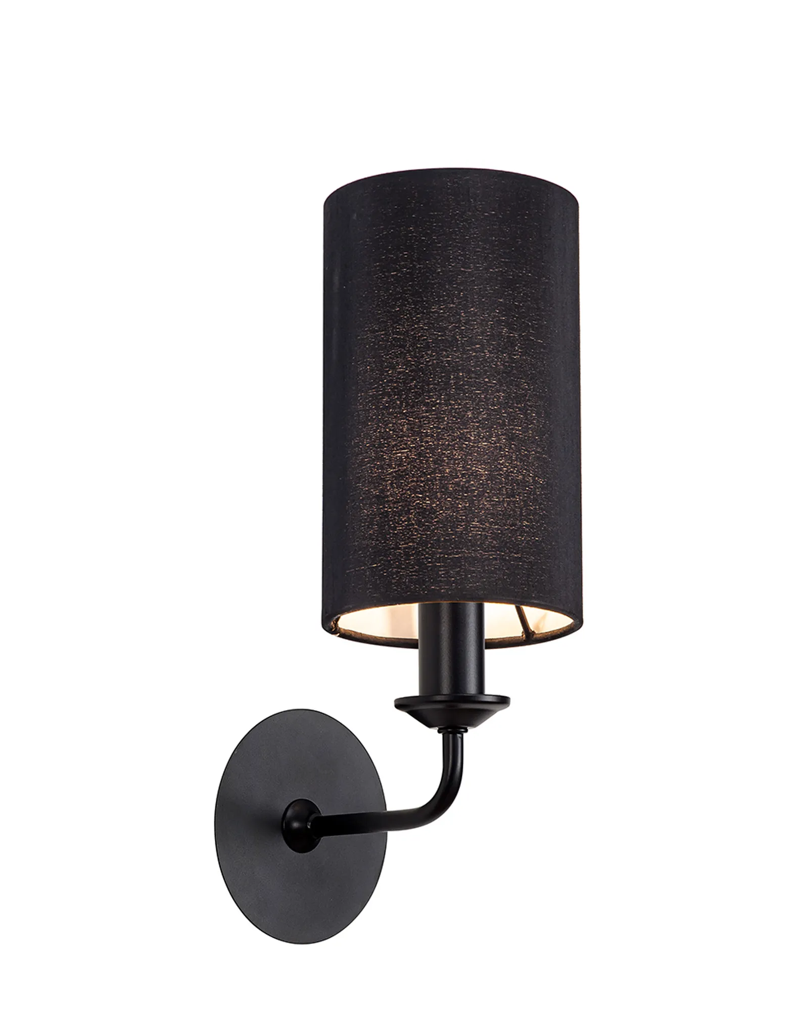 DK1015  Banyan Wall Lamp 1 Light Matt Black; Black